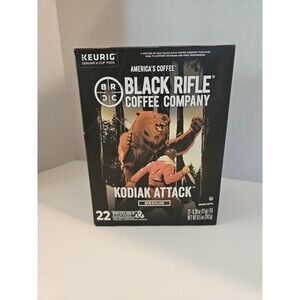 Box Black Rifle Coffee Company Kodiak Attack K-Cup Keurig Pods Ex: 8/20/26